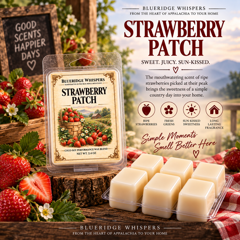 Strawberry Patch — Blue Ridge Whispers wax melt product photo