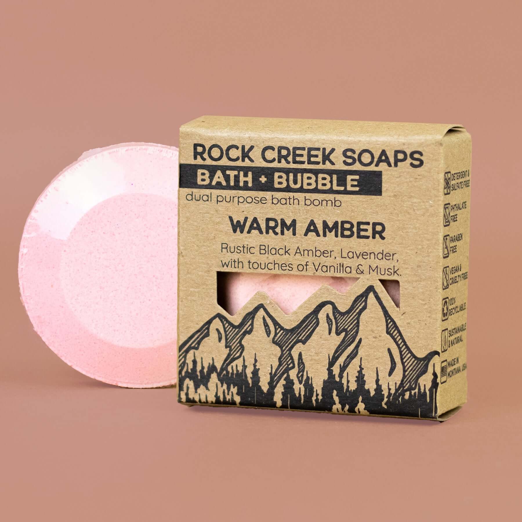 Bath Bomb in Warm Amber